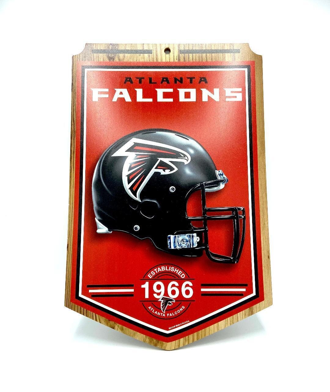 Atlanta Falcons 11'x 17' Wooden Established Sign