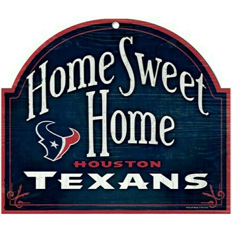 Houston Texans 10"x 11" Home Sweet Home Wooden Sign