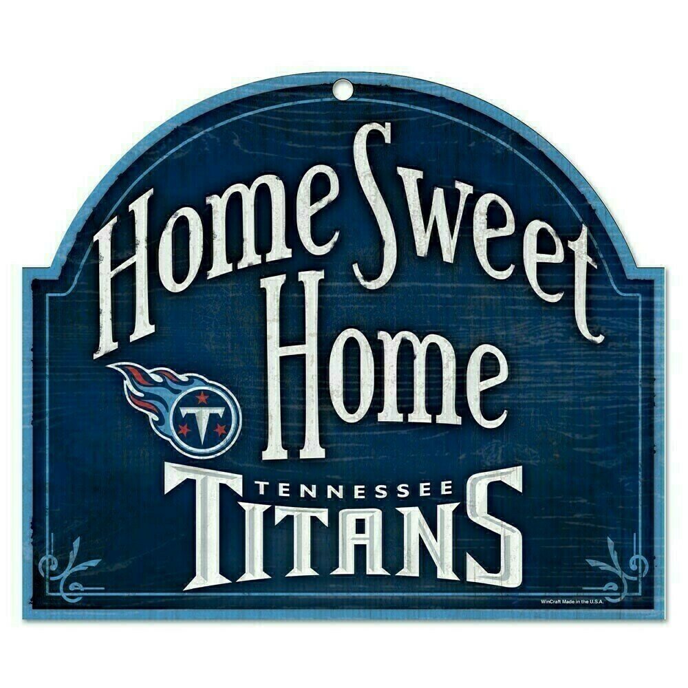 Tennessee Titans 10"x 11" Home Sweet Home Wooden Sign