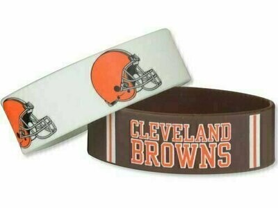 Cleveland Browns Rubber Bulk Wrist Bands