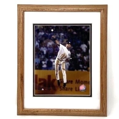 New York Yankees Derek Jeter High Flying Throw 11" x 14" Framed Photo