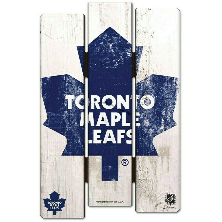 Toronto Maple Leafs 11"x 17" Wood Fence Sign
