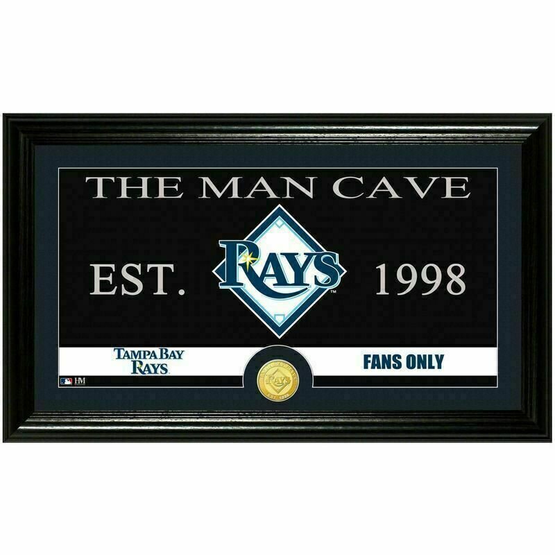 Tampa Bay Rays Man Cave Bronze Coin Panoramic Photo Mint