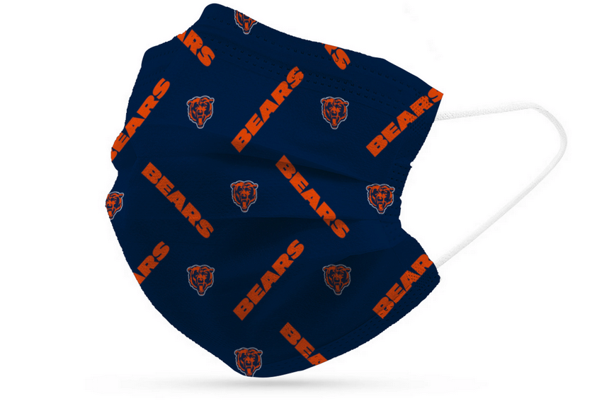 Chicago Bears Disposable Mask 6 Pack