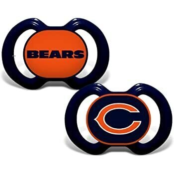Chicago Bears 2 Pack Baby Pacifier Set