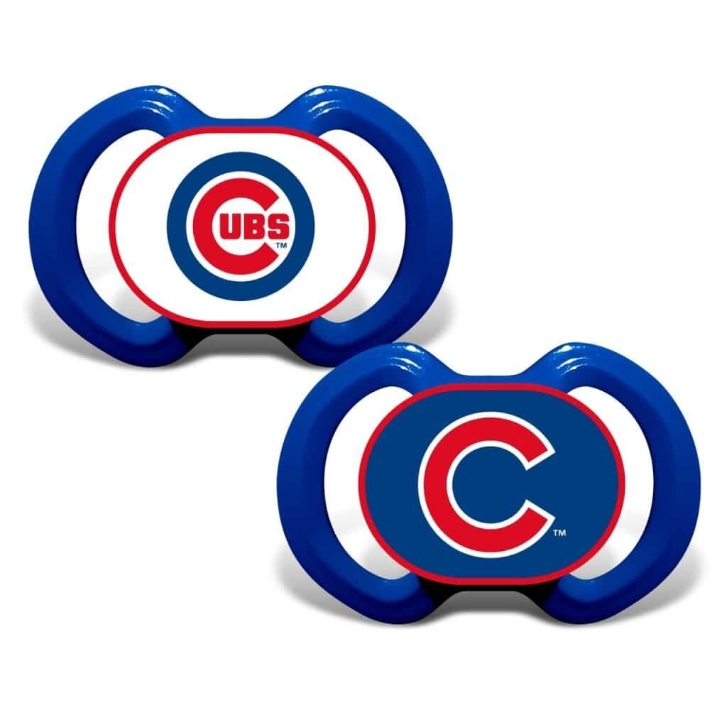 Chicago Cubs 2 Pack Baby Pacifier Set