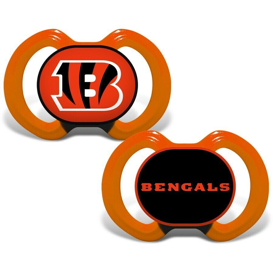 Cincinnati Bengals NFL 2 Pack Baby Pacifier Set