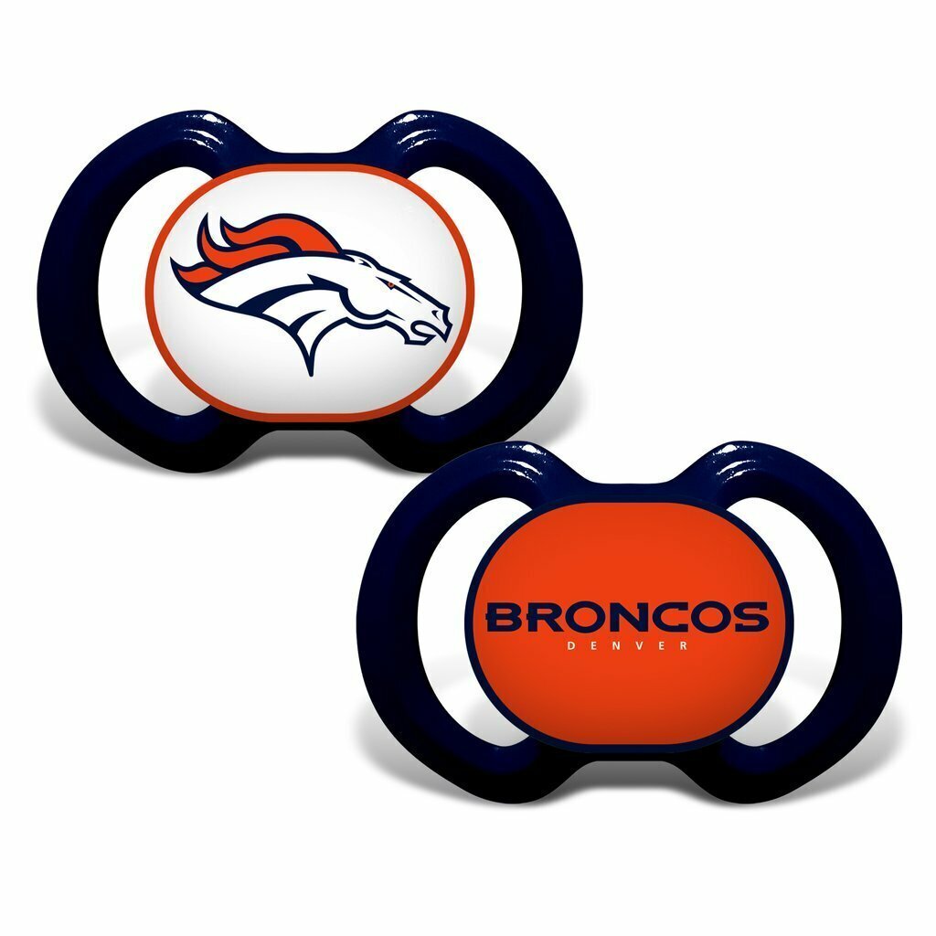 Denver Broncos 2 Pack Baby Pacifier Set