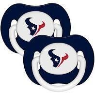 Houston Texans 2 Pack Baby Pacifier Set