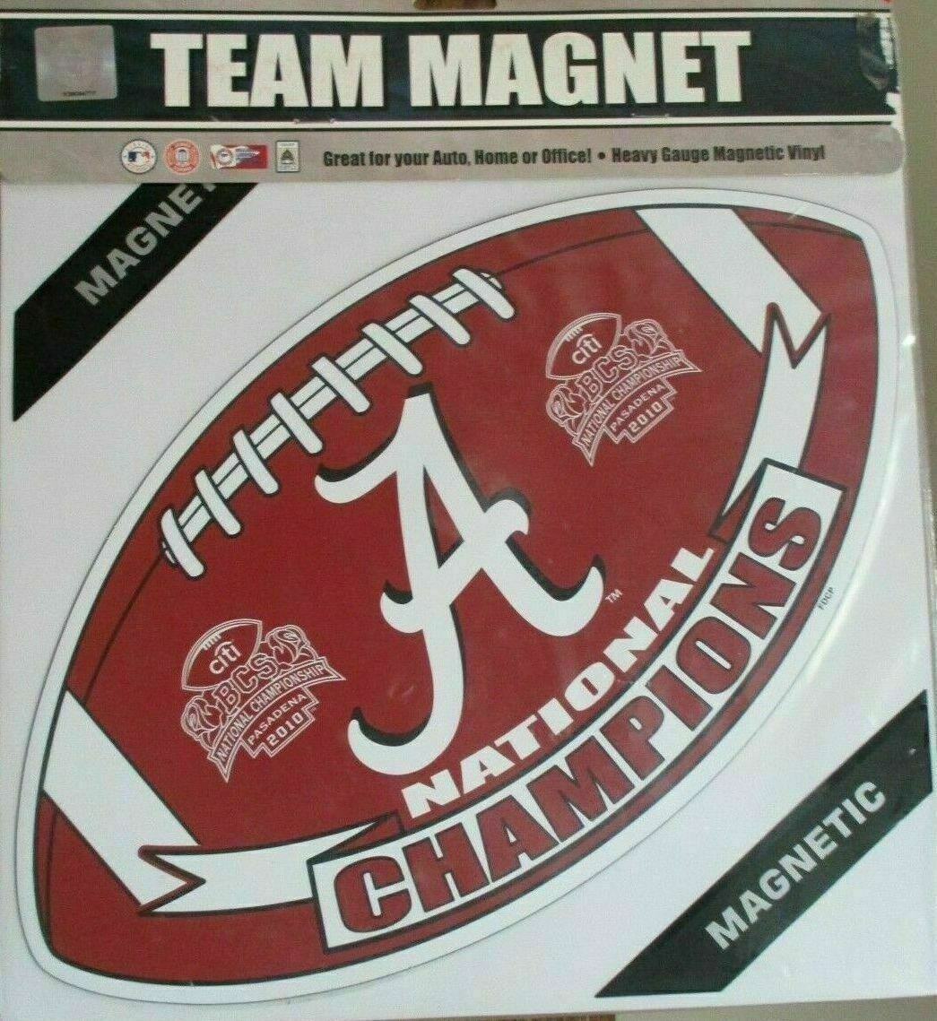 Alabama Crimson Tide 12” 2010 National Champions Vinyl Magnet