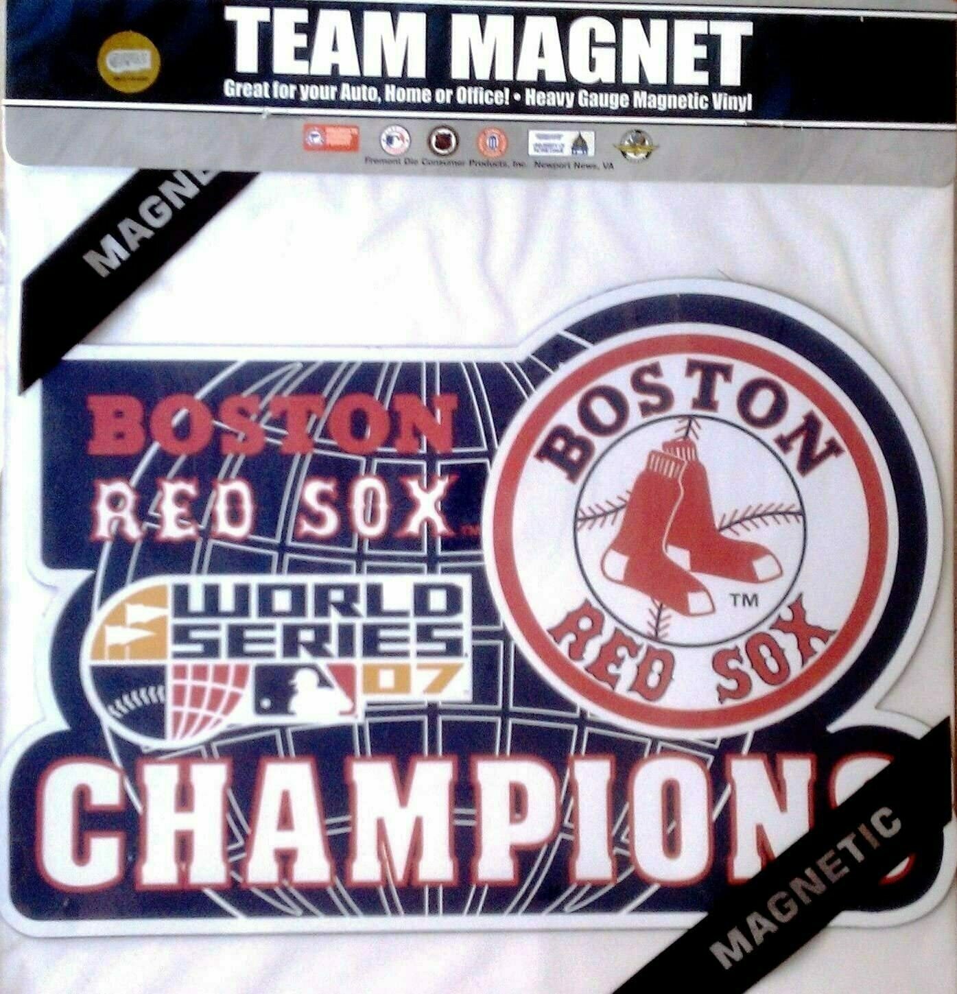 Boston Red Sox 2007 Champions World Series Vinyl Magnet