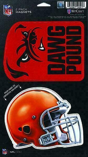 Cleveland Browns Die-Cut Magnets 2 Pack
