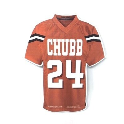 Cleveland Browns Jersey Shaped Nick Chubb Magnet