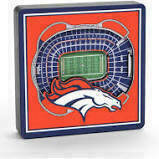 Denver Broncos 3D Stadium Views Magnet