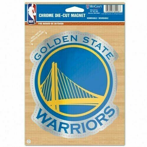 Golden State Warriors Die Cut Chrome Magnet
