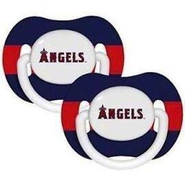 Los Angeles Angels 2 Pack Baby Pacifier Set