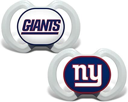 New York Giants 2 Pack Baby Pacifier Set