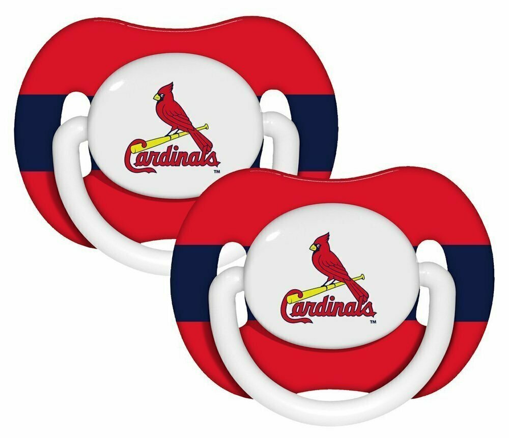 St. Louis Cardinals 2 Pack Baby Pacifier Set