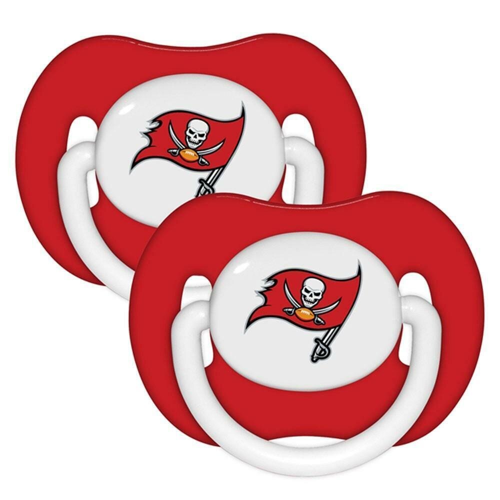 Tampa Bay Buccaneers 2 Pack Baby Pacifier Set