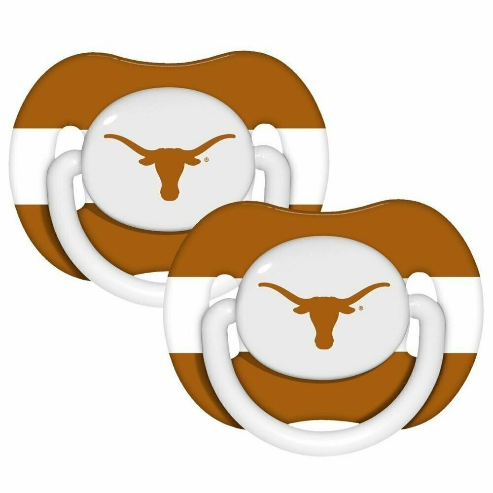 Texas Longhorns 2 Pack Baby Pacifier Set
