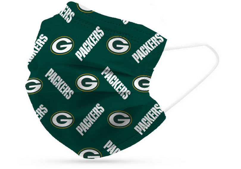 Green Bay Packers Disposable Mask 6 Pack