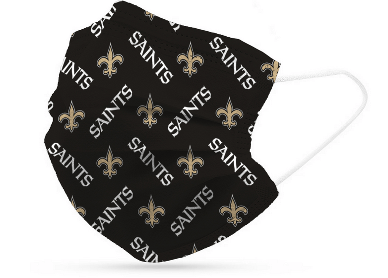 New Orleans Saints Disposable Mask 6 Pack