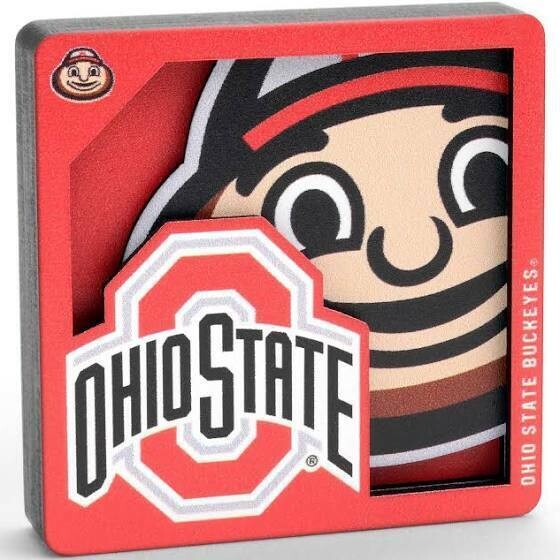Ohio State Buckeyes 3D Logo Magnet