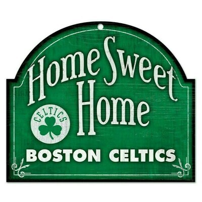 Boston Celtics 10"x 11" Home Sweet Home Wooden Sign