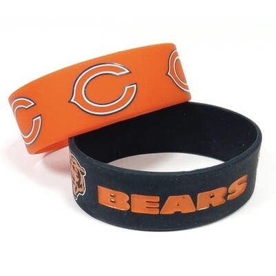 Chicago Bears Rubber Bulk Wrist Bands