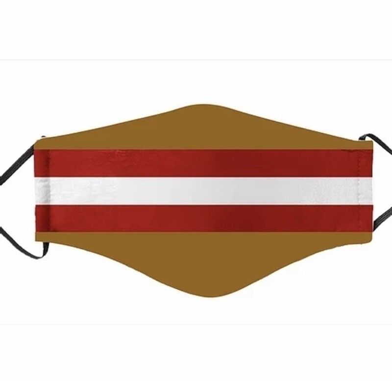San Francisco 49ers Team Design Pattern Face Mask