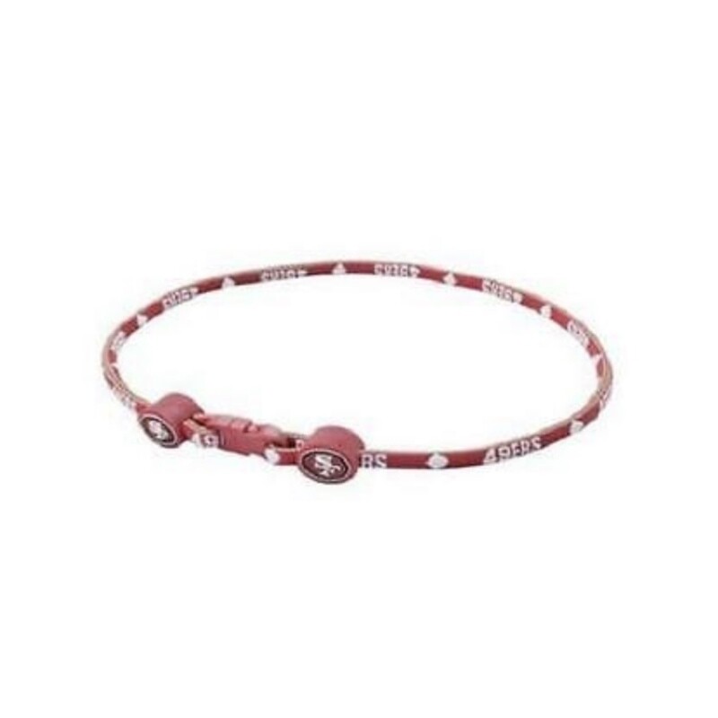 San Francisco 49ers 21" Twisted Titanium Sport Necklace