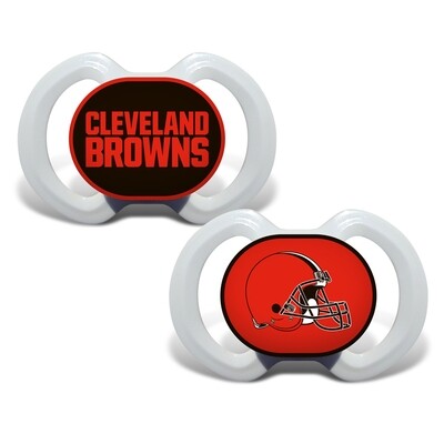 Cleveland Browns 2 Pack Baby Pacifier Set