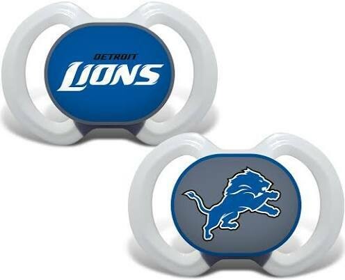 Detroit Lions 2 Pack Baby Pacifier Set