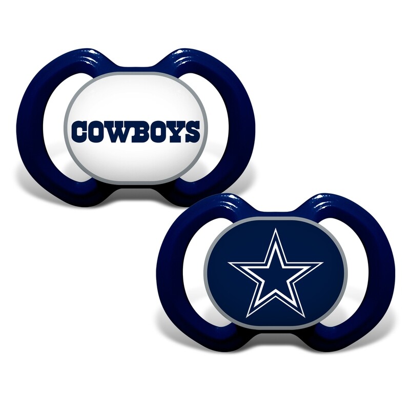 Dallas Cowboys 2 Pack Baby Pacifier Set