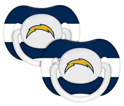 Los Angeles Chargers 2 Pack Baby Pacifier Set