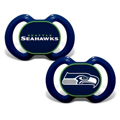 Seattle Seahawks 2 Pack Baby Pacifier Set