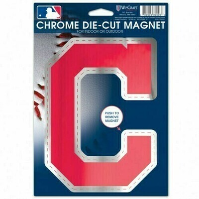 Cleveland Indians Die Cut Chrome Magnet