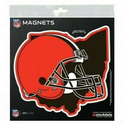 Cleveland Browns State Shape Magnet