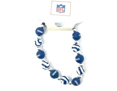 Los Angeles Chargers Beaded Bracelet