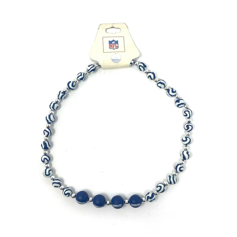 Los Angeles Chargers Beaded Necklace