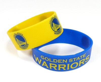 Golden State Warriors Rubber Bulk Wrist Bands