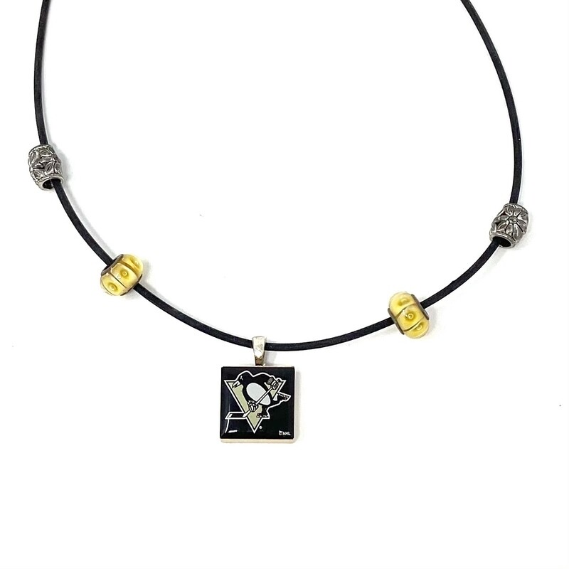 Pittsburgh Penguins Rope Necklace