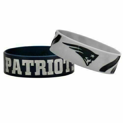 New England Patriots Rubber Bulk Wrist Bands