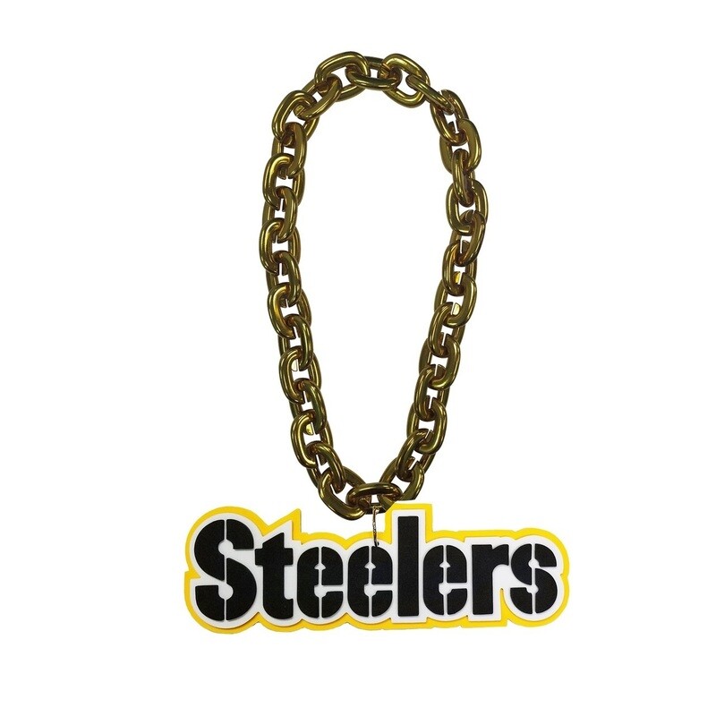 Pittsburgh Steelers 10” Fan Chain 3D Foam Necklace