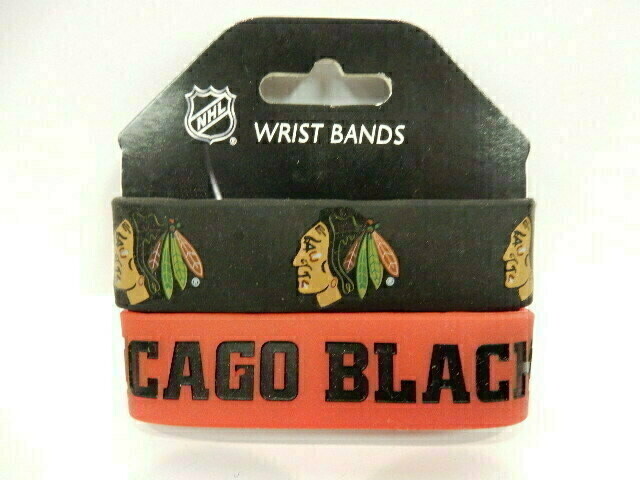 Chicago Blackhawks Rubber Bulk Wrist Bands