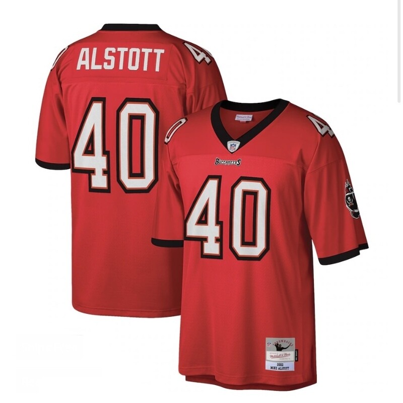 Tampa Bay Buccaneers Mike Alstott 2002 Red Men's Mitchell & Ness Legacy Jersey