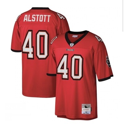 Tampa Bay Buccaneers Mike Alstott 2002 Red Men's Mitchell & Ness Legacy Jersey