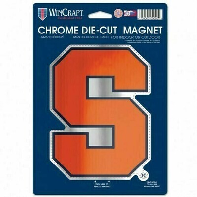 Syracuse Orange Die Cut Chrome Magnet
