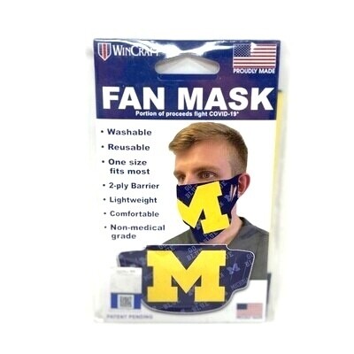 Michigan Wolverines Face Mask