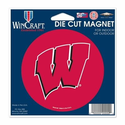 Wisconsin Badgers Die Cut Logo Magnet